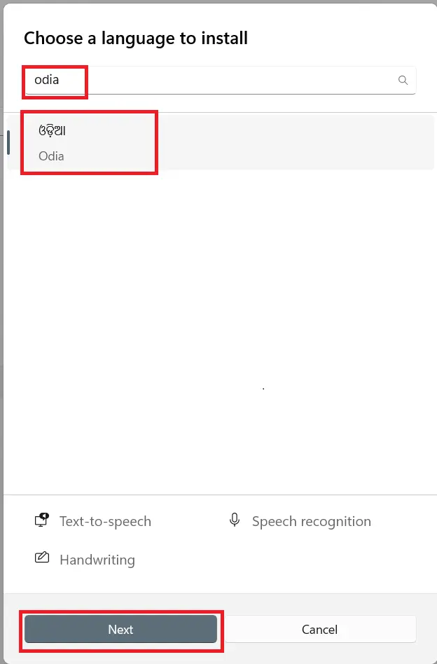 Install Odia language in windows 11